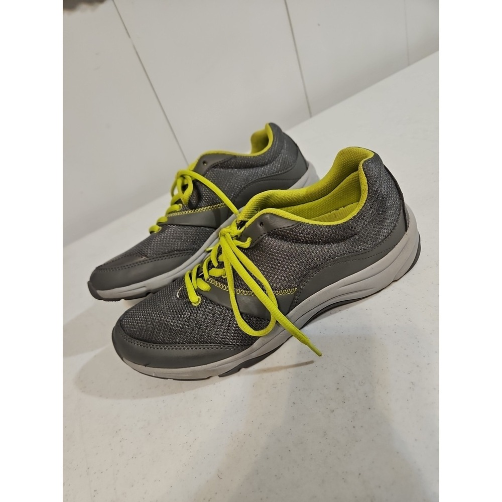 Vionic Kona Shoes Womens 8 Gray Athletic‎ Walking Lace Up Comfort Sneakers (S81